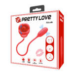 Pretty Love Aliyah –  Vibrador Duplo Flexível com Língua e Bullet 5 Modos de Movimento