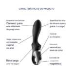 Satisfyer Heat Climax - Vibrador Anal com 12 Modos de Vibração e Aquecimento e Controle via APP
