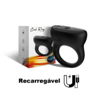 Anel Peniano em Silicone com Estimulador Clitoriano Recarregável Anel Peniano em Silicone com Estimulador Clitoriano Recarregável