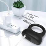 Anel Peniano em Silicone com Estimulador Clitoriano Recarregável