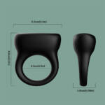 Anel Peniano em Silicone com Estimulador Clitoriano Recarregável