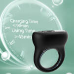Anel Peniano em Silicone com Estimulador Clitoriano Recarregável