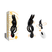 Anel Peniano Duplo com Estimulador Clitoriano e Plug – 9 Modos de Vibração Anel Peniano Duplo com Estimulador Clitoriano e Plug – 9 Modos de Vibração