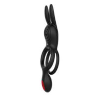 Anel Peniano Duplo com Estimulador Clitoriano e Plug – 9 Modos de Vibração