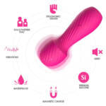 Vibrador Varinha Mágica Recarregável com 9 Modos de Vibração