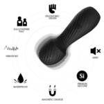 Vibrador Varinha Mágica Recarregável com 9 Modos de Vibração