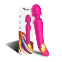 Vibrador Duplo Varinha Mágica com 9 Modos de Vibração e Aquecimento
