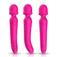 Vibrador Duplo Varinha Mágica com 9 Modos de Vibração e Aquecimento