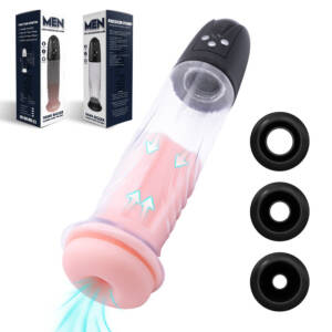 Bomba Peniana Elétrica Recarregável com 4 Modos de Sucção e 4 Intensidades