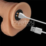 Cinta Peniana Ajustável Reforçada com Pênis e 10 Modos de Vibração – 22x4,5 cm