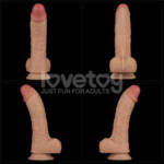 Cinta Peniana Ajustável Reforçada com Pênis e 10 Modos de Vibração – 22x4,5 cm