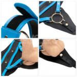 Cinta Peniana Ajustável Reforçada com Pênis e 10 Modos de Vibração – 22x4,5 cm