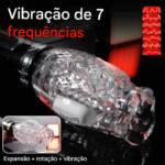 Masturbador Lanterna com Movimento Vai e Vem e Vibração