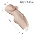 Masturbador Realístico em Cyberskin em Formato de Meio Corpo – Crazy Lion