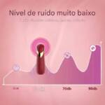 Mini Vibrador em Formato de Batom com 9 Modos de Vibração