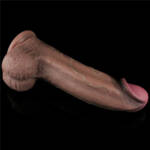 Pênis Dupla Densidade 33x7,6cm – Dual Layered Platinum Silicone Cock Marrom