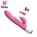 Vibrador com 7 Modos de Vibração, 3 Peças de Troca e Movimentos Vai e Vem