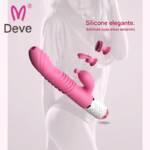 Vibrador com 7 Modos de Vibração, 3 Peças de Troca e Movimentos Vai e Vem