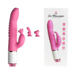 Vibrador com 7 Modos de Vibração, 3 Peças de Troca e Movimentos Vai e Vem