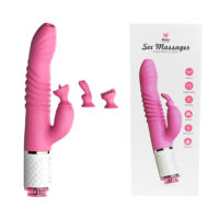 Vibrador com 7 Modos de Vibração, 3 Peças de Troca e Movimentos Vai e Vem