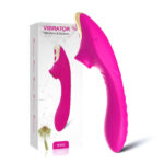 Vibrador de Ponto G e Clitóris com Pulsação