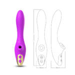 Vibrador de Ponto G e Clitóris com Pulsação