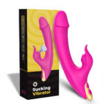 Vibrador Ponto G com Estimulador de Clitóris – 9 Modos de Pulsação e 7 Modos de Vibração