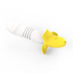 Vibrador Ponto G Vai e Vem em Formato de Banana com 12 Modos – Recarregável