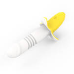 Vibrador Ponto G Vai e Vem em Formato de Banana com 12 Modos – Recarregável