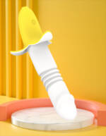 Vibrador Ponto G Vai e Vem em Formato de Banana com 12 Modos – Recarregável