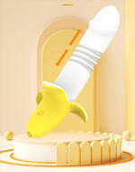 Vibrador Ponto G Vai e Vem em Formato de Banana com 12 Modos – Recarregável