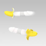 Vibrador Ponto G Vai e Vem em Formato de Banana com 12 Modos – Recarregável