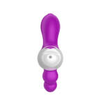 Vibrador Triplo Vai e Vem com Língua Estimuladora e Aquecimento