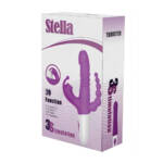 Vibrador Triplo Vai e Vem com Língua Estimuladora e Aquecimento