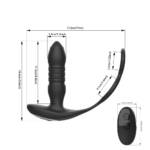 Anel Peniano Duplo com Plug Anal – I-MOON