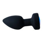 Plug Anal em Silicone com LED, 10 Modos de Vibração e Rotação