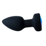 Plug Anal em Silicone com LED, 10 Modos de Vibração e Rotação