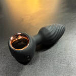 Plug Anal em Silicone com 9 Modos de Vibração e Rotação com Controle Remoto Sem Fio