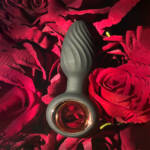 Plug Anal em Silicone com 9 Modos de Vibração e Rotação com Controle Remoto Sem Fio