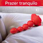 Plug Anal Escalonado em Silicone com Vibração, Rotação e Controle Remoto