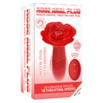 Plug Anal em Silicone com LED 10 Modos de Vibração com Controle Sem Fio