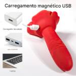 Plug Anal em Silicone com LED 10 Modos de Vibração com Controle Sem Fio