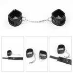 Kit Bondage Luxo com 3 Peças – Mordaça, Algema e Chicote