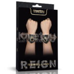 Algemas em Couro com Detalhes – Rebellion Reign Handcuffs