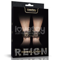 Algemas de Tornozelo em Couro com Detalhes – Rebellion Reign Ankle Cuffs Algemas de Tornozelo em Couro com Detalhes – Rebellion Reign Ankle Cuffs