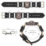 Algemas de Tornozelo em Couro com Detalhes – Rebellion Reign Ankle Cuffs