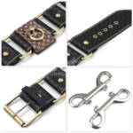 Algemas de Tornozelo em Couro com Detalhes – Rebellion Reign Ankle Cuffs