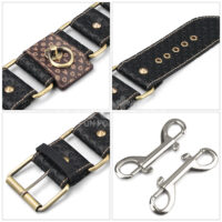 Algemas de Tornozelo em Couro com Detalhes – Rebellion Reign Ankle Cuffs