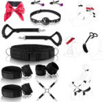Kit de Bondage – Conjunto com 9 Peças de Restrições BDSM
