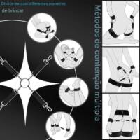 Kit de Bondage – Conjunto com 9 Peças de Restrições BDSM